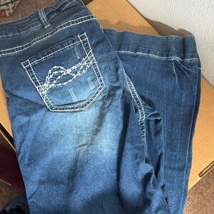 Cowgirl Tuff Classic Blue Boot Cut Jeans
